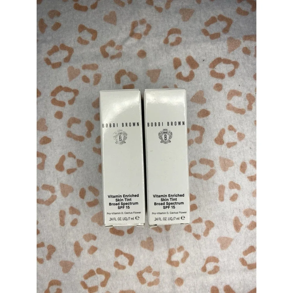 Lot of 2  .24oz Bobbi Brown Vitamin Enriched Tint SPF 15 Golden 4‎